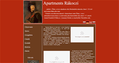 Desktop Screenshot of apartmentsrakoczi.sk