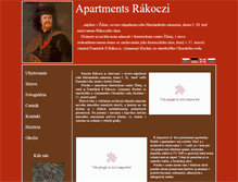 Tablet Screenshot of apartmentsrakoczi.sk